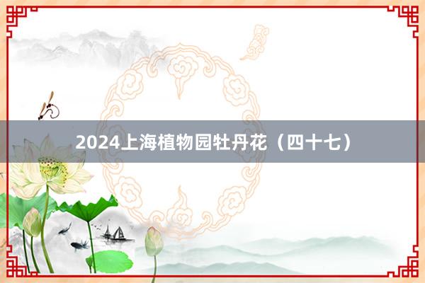 2024上海植物园牡丹花（四十七）